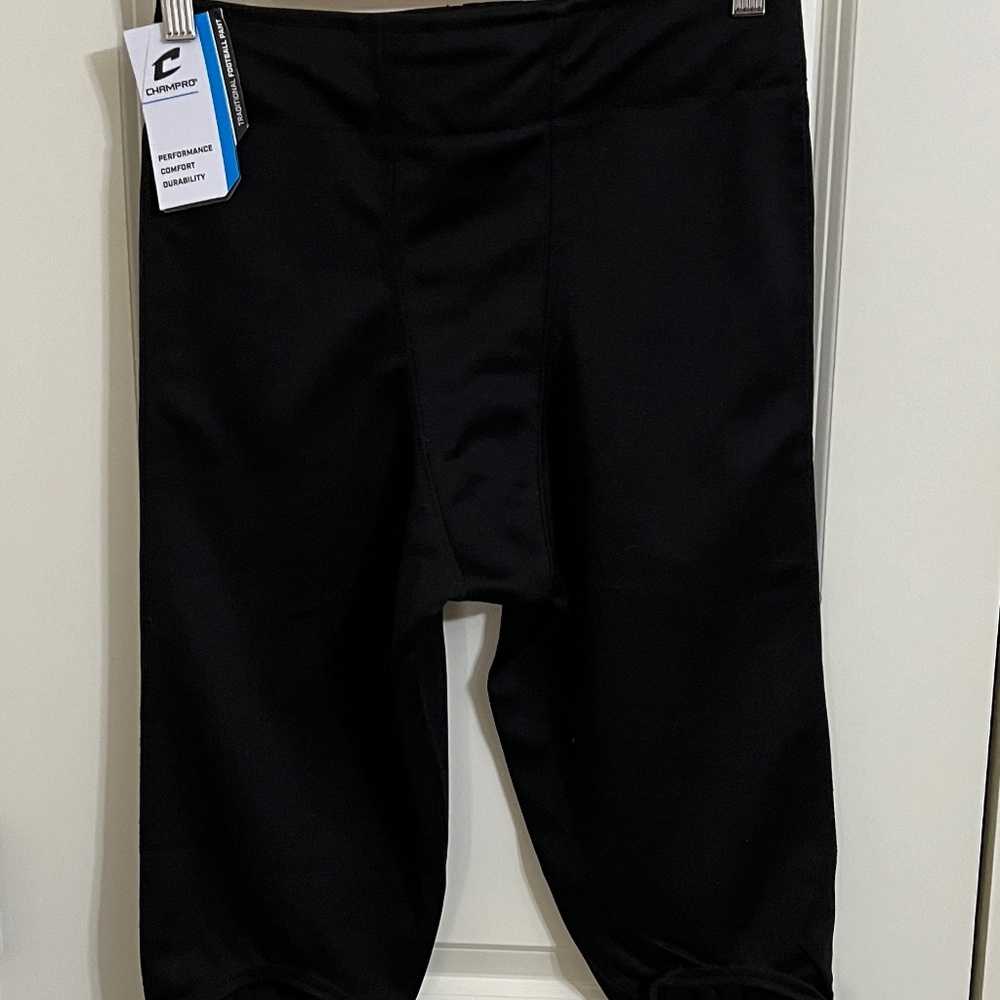 CHAMPRO mens Adult Football Pant NWT - Small Black